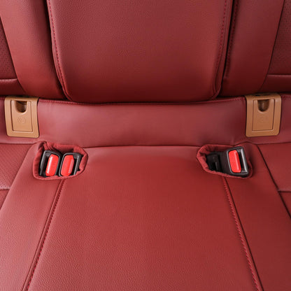 EKR car seat covers - custom leather in burgundy for Lexus ES350 and ES300h 2013-2018