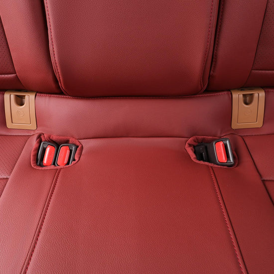 EKR car seat covers - custom leather in burgundy for Lexus ES350 and ES300h 2013-2018