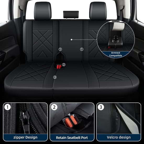 AOMSAZTO vehicle seat cover — Custom fit leather for Chevy Colorado 2015-2026