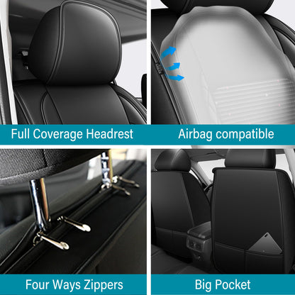 AOMSAZTO vehicle seat cover — Ice silk breathable faux leather waterproof for Kia Seltos 2021-2026