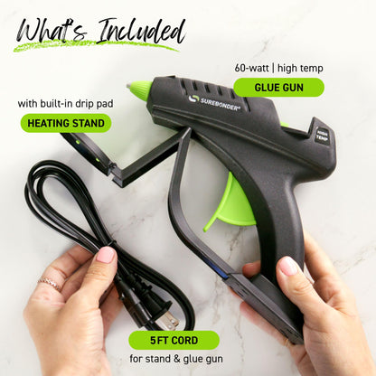 Surebonder hot glue gun — High temperature, cordless, 60W powerSurebonder hot glue gun — Cordless, high temperature, 60W power, specialty series CL-800F