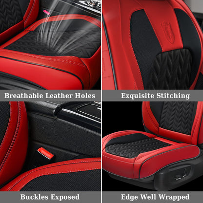 Coverado car seat cover — breathable faux leather for winter vehicles