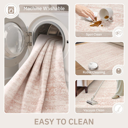Soalmost area rug — anti slip washable design