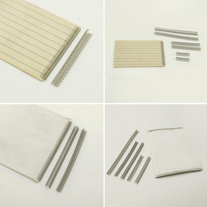 Mechanical belt — Stainless steel fasteners with 24 hooks, 200 strips per box
