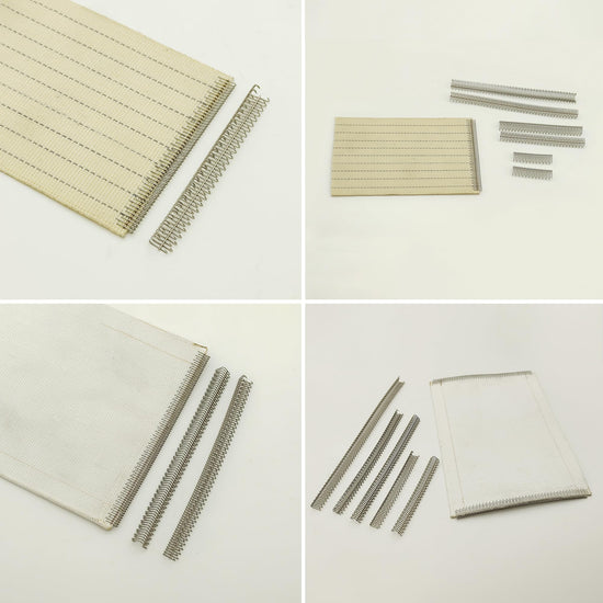 Mechanical belt — Stainless steel fasteners with 24 hooks, 200 strips per box
