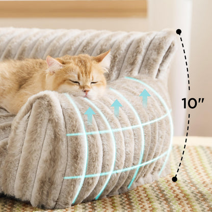 Bedsure pet bed mat — Fluffy cat sofa with removable washable cover