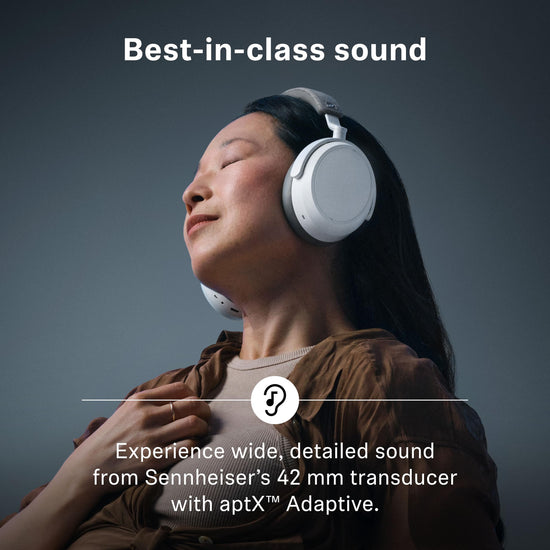 SENNHEISER Momentum 4 wireless headphones — 60h battery life and adaptive noise cancellation