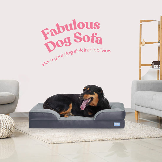 Pet bed mat — Ultra comfortable for large dogs with extra neck support