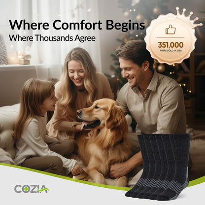 Cozia merino wool socks — warm thermal socks for men and women