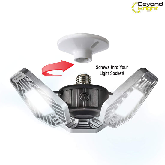 Ontel LED garage light — bright illumination and energy efficiency