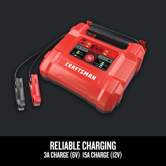 CRAFTSMAN battery charger — 4-in-1 solution for automotive and marine batteries