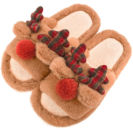 XIXITIAO memory foam slippers for women with cozy fuzzy design for indoor use