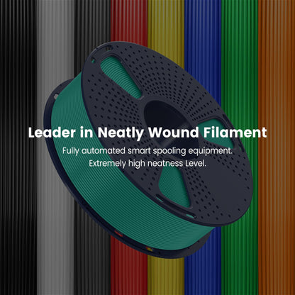 SUNLU thermoplastic filament — 1.75mm PLA, 1kg spool, black, for most FDM printers