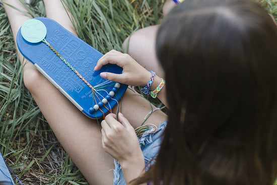 Choose Friendship, My Friendship Bracelet Maker® — Craft kit with 20 pre-cut threads for 8 bracelets