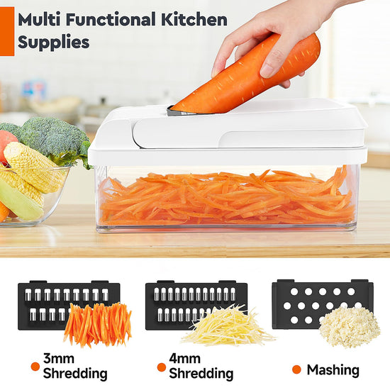 Food slicer — 12-in-1 vegetable chopper by MealHelper