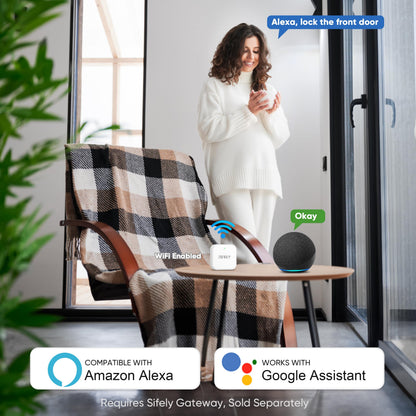 Lock — Fingerprint access with keypad and remote control for home and rentals