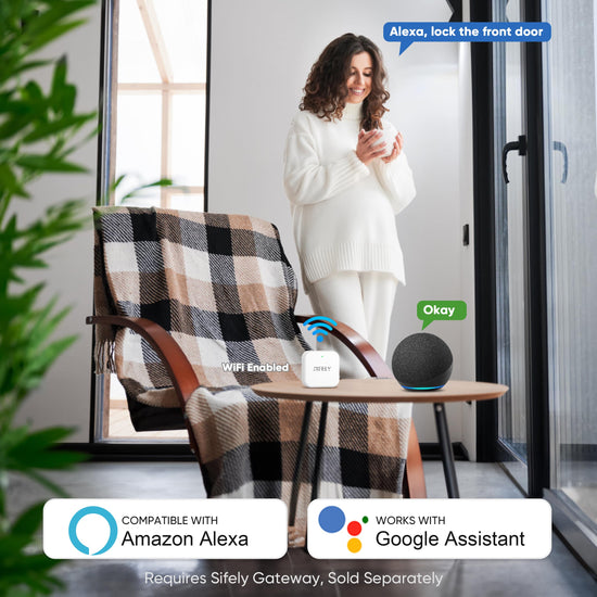 Lock — Fingerprint access with keypad and remote control for home and rentals