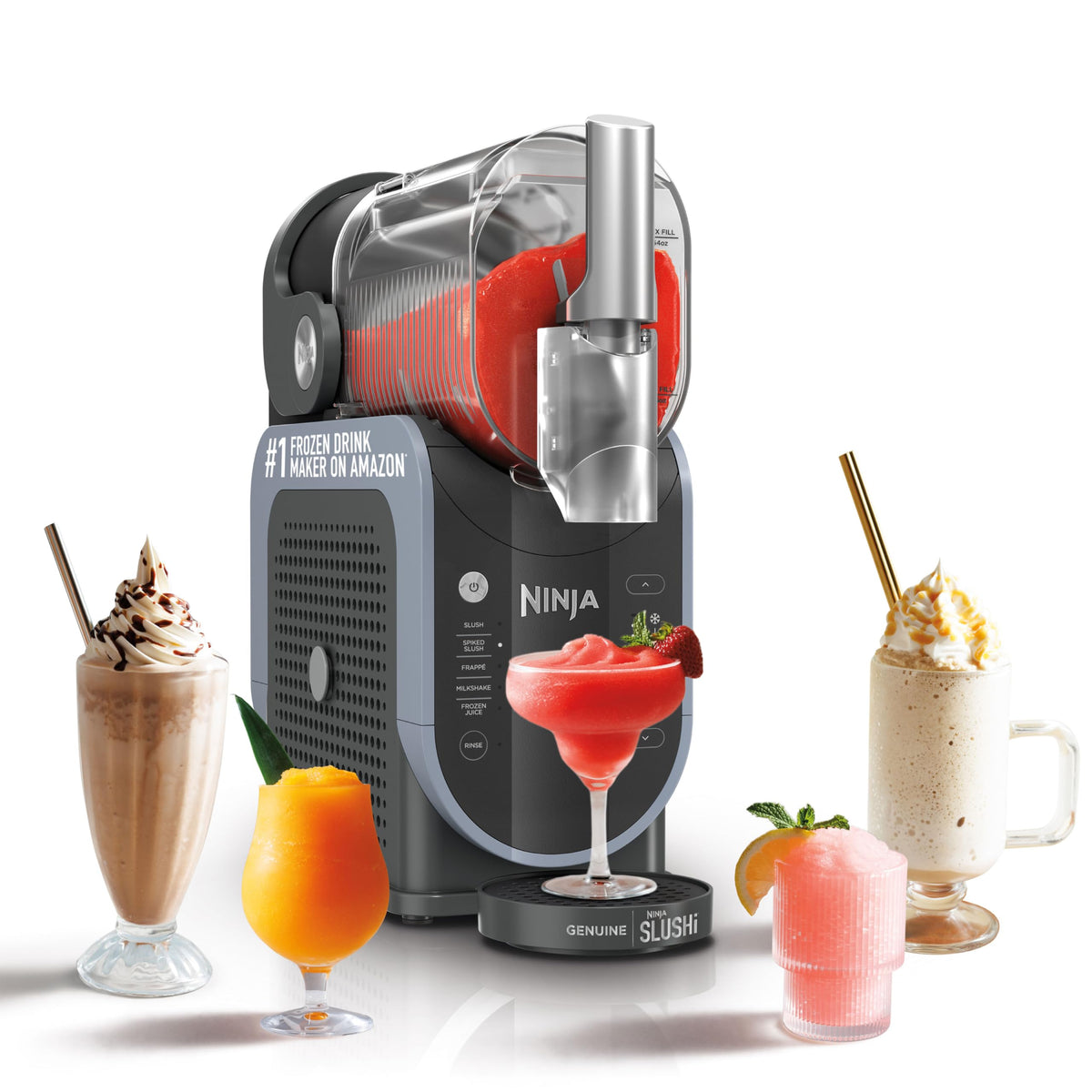 Ninja slushi machine — rapid chill technology with easy fill vessel and preset programs