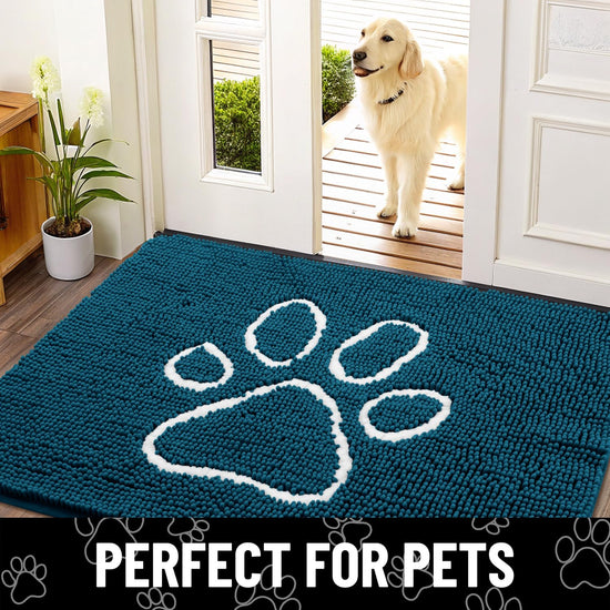 Smiry dog rug — Absorbent dirt trapper with non slip quick dry feature