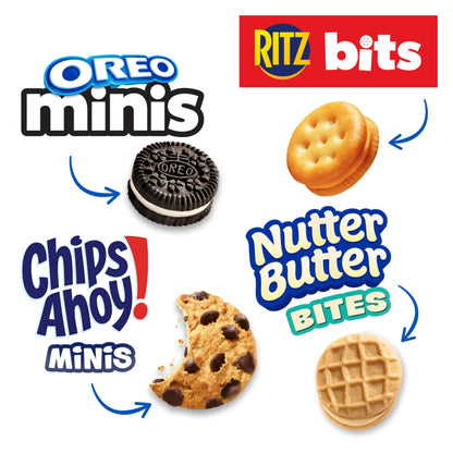 Snack mix — Nabisco variety pack with OREO, CHIPS AHOY, Nutter Butter and RITZ Bits cheese 20 packsSnack mix — Nabisco variety pack with OREO, CHIPS AHOY, Nutter Butter and RITZ Bits cheese 20 packs