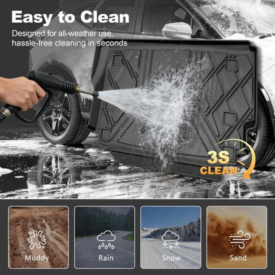 Upgraded vehicle mat — All weather cargo liner for 2018-2026 Jeep Wrangler JL 4X4 without OEM subwoofer