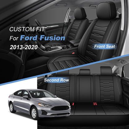 AOMSAZTO vehicle seat cover — Custom fit faux leather for Ford Fusion 2013-2020
