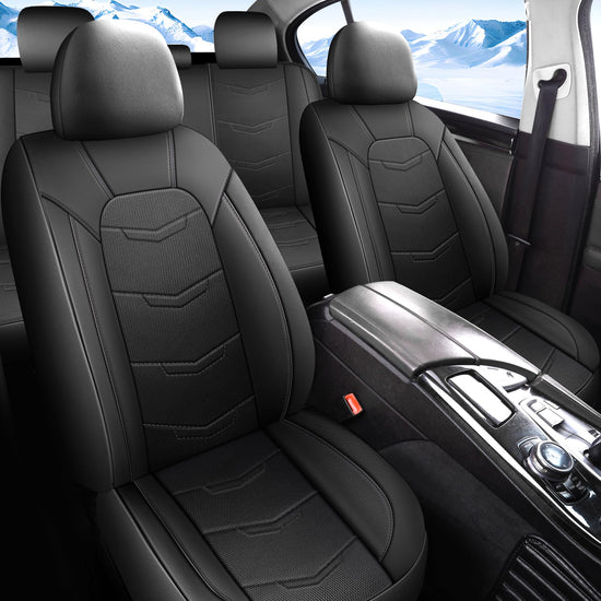 HChengkikz vehicle seat cover — leather, breathable and sporty design, universal fit