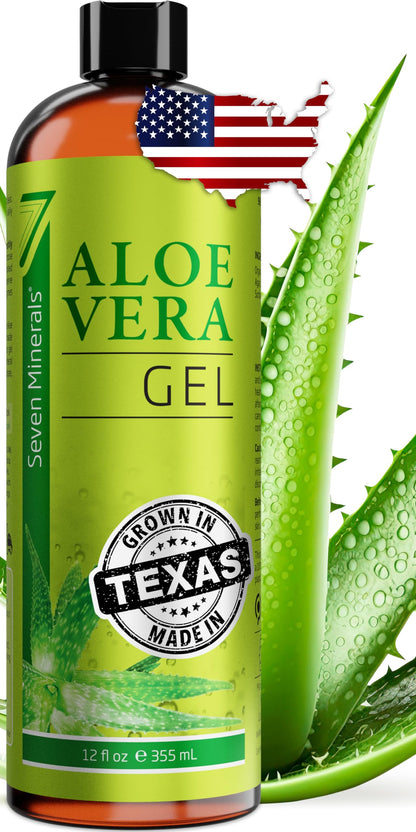 Skin moisturizer — Organic aloe vera gel from freshly cut 100% pure aloe