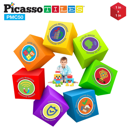 Toy building block — PicassoTiles Cube Paren1