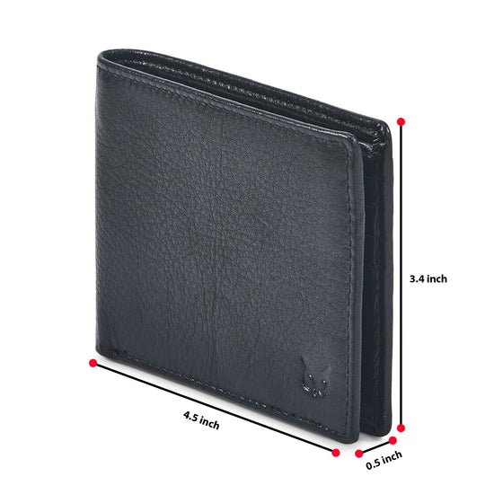 Wallet — Real leather with RFID blocking and ID window in gift box