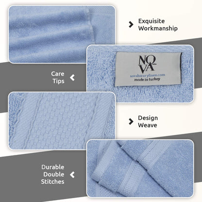 NOVA towel set — luxury Turkish linen for hotel quality bathrooms