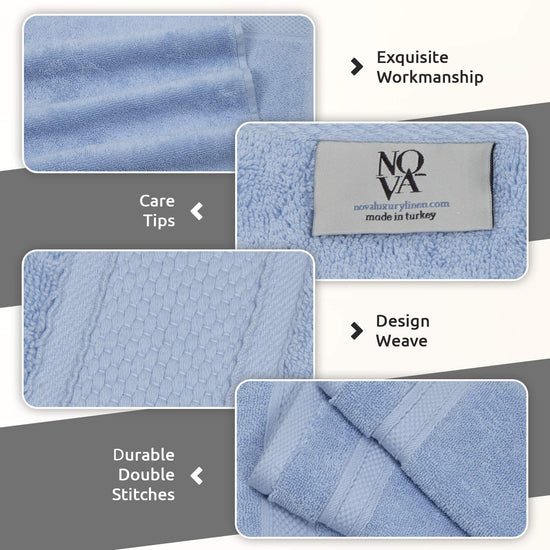 NOVA towel set — luxury Turkish linen for hotel quality bathrooms