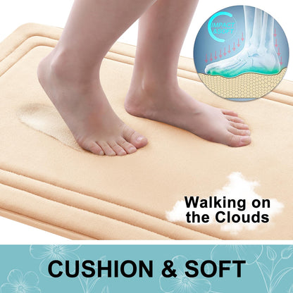 Grandaily memory foam bath rug — ultra soft and non-slip design