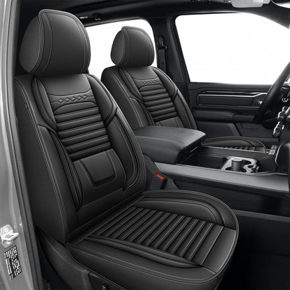 AOMSAZTO vehicle seat cover - custom fit for Dodge Ram 1500 2500 3500 2012-2026 crew quad cab with waterproof design and easy installation.