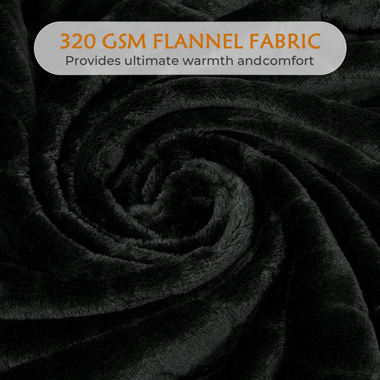TOONOW fleece blanket — super soft fuzzy throw with geometric pattern