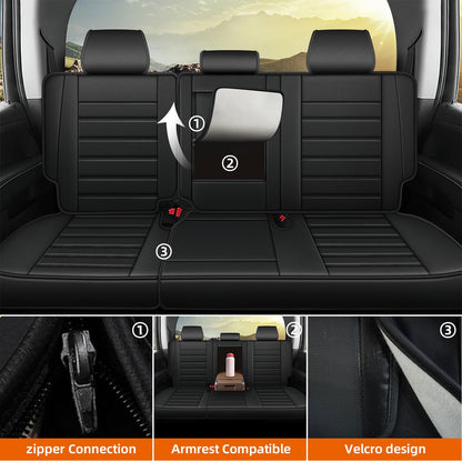 Vehicle seat cover — Custom fit leather for 2007-2026 Chevy Silverado and GMC Sierra.