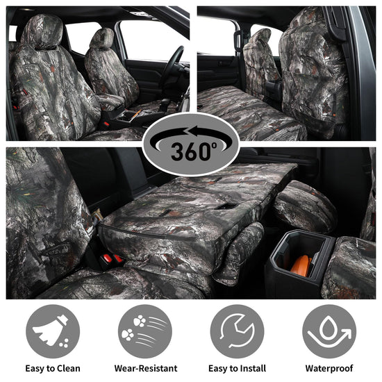 Coverexpert vehicle seat cover — waterproof neoprene camo for Nissan Frontier 2022-2026