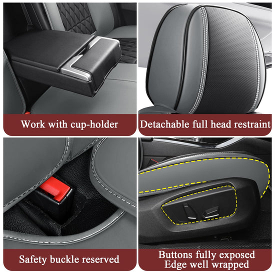 Aierxuan vehicle seat cover — waterproof leather for universal fit cars