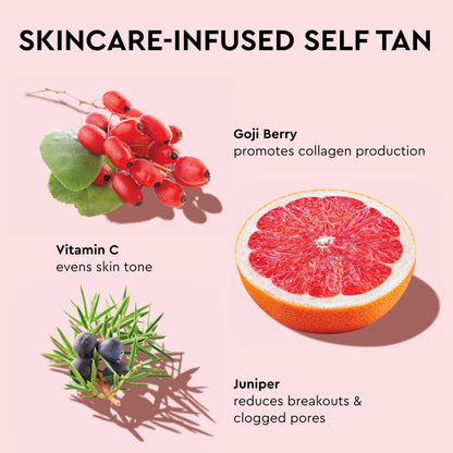 Self tanner — Tanologist illuminating face and body drops, vegan and cruelty free