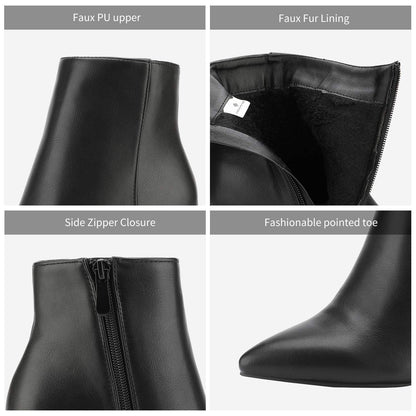 Dream Pairs chunky heel ankle boots — pointed toe design