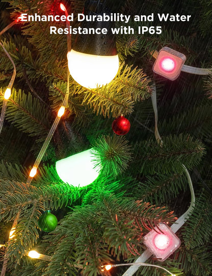 Govee string lights — 100ft outdoor set with curtain light and smart home compatibility