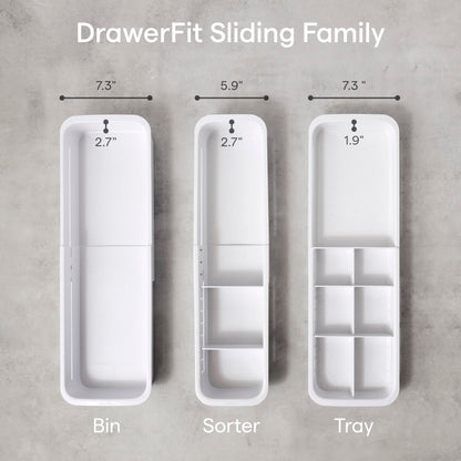 YouCopia DrawerFit sliding drawer tray with adjustable dividers