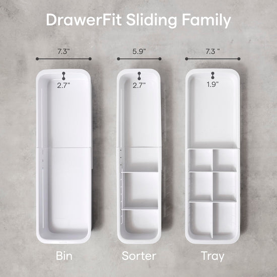 YouCopia DrawerFit sliding drawer tray with adjustable dividers