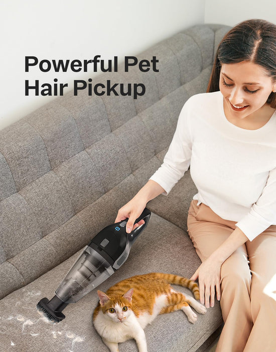Portutif Handheld Vacuum Cleaner, 8Kpa Strong Suction Car Vacuum Cleaner