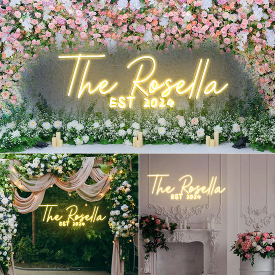 Decorative signage — customizable neon signs for wall and event decor