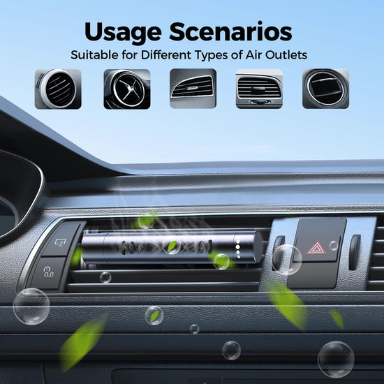 Area deodorizer — Essential oil car diffuser vent clips with refill sticks