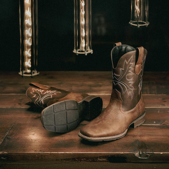 Lumeheel cowboy boots - Western boots with embroidered design and slip resistant sole