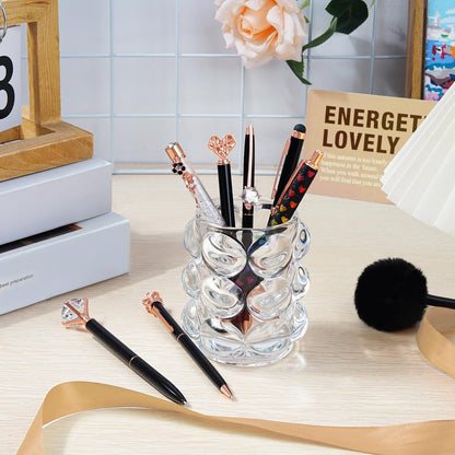 WEMATE ballpoint pen set — bling design for women