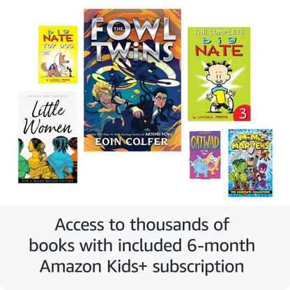 Amazon Kindle Kids — Ad-free books with glare-free display and cover included