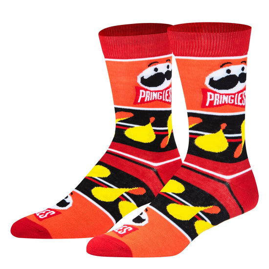 Crazy Socks snack food value bundle - 8-pack novelty crew socks gift set large sizes for men and women, soft and comfortable.